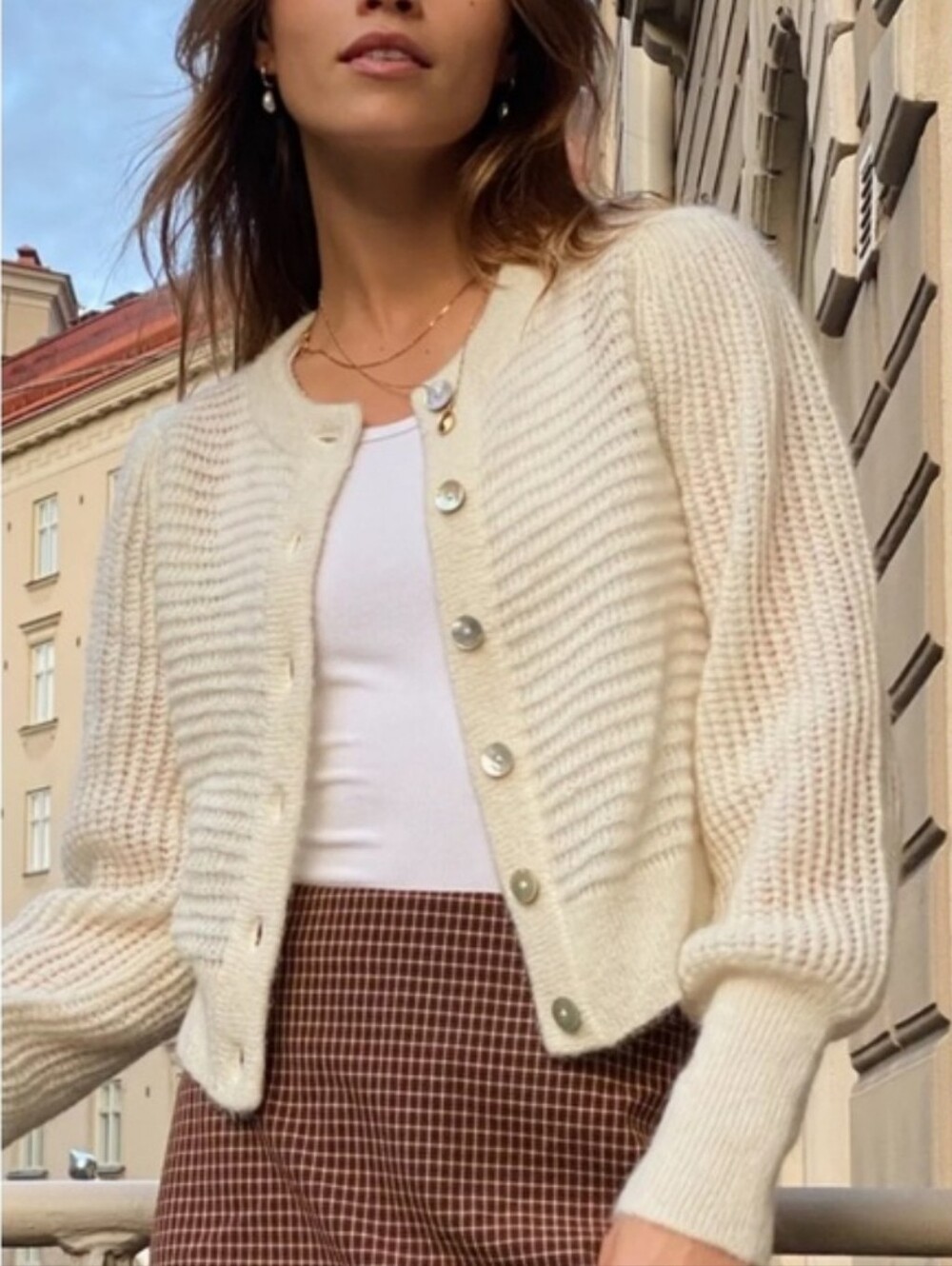 Wilfred Alessia Alpaca Blend Cardigan Birch Cream XS